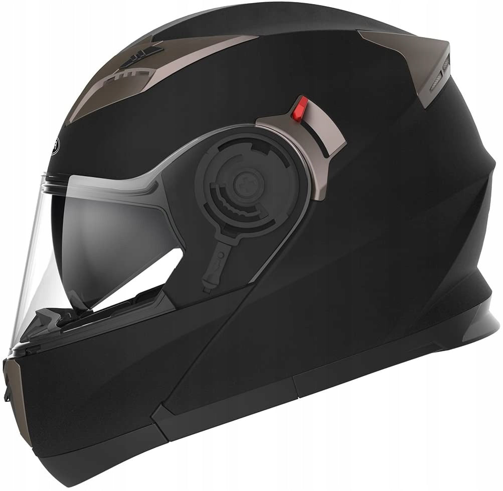 Kask Motocyklowy Szczękowy FLIP-UP pod Interkom, ECE22-06 Rozmiar L