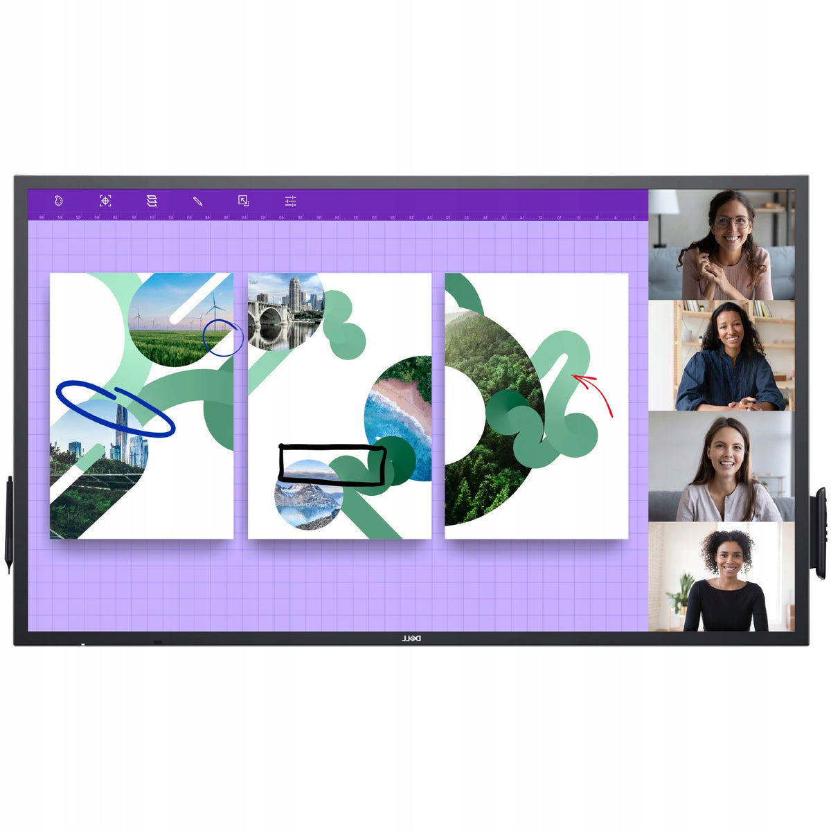 Monitor Wielkoformatowy Biznesowy Dotykowy 54,6 4K IPS PLS DELL P5524QT
