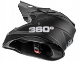 Motocyklowy Kask XXS Cross Enduro ECE Daszek Wentylacja Na Quad MTB Czarny