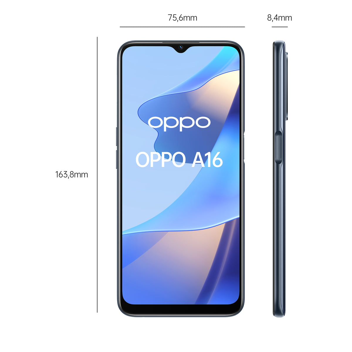 Telefon Smartfon Oppo A16 3/32GB LTE Czarny Kabel USB Kluczyk SIM Ładowarka
