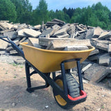 Taczka Budowlana Ogrodowa Mocna Misa Stalowa 500KG Udźwigu 170L Pojemności