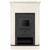 Piec Kominek Kaflowy Piecyk Koza Ceramiczny Stalowy Obudowa z Kafli 9 kW