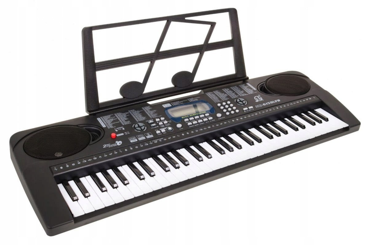 Keyboard Organy dla Dzieci Organki Stojak na Nuty Mikrofon do Nauki Gry
