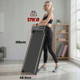 Bieżnia Elektryczna Domowa Lekkie Pochylenie z LED i Pilot WalkingTreadmill