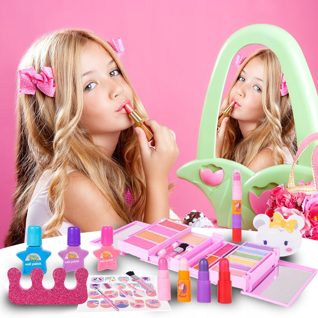 Zestaw do Makijażu Paznokci Kosmetyki Cienie Lakiery Hello Kitty dla Dzieci