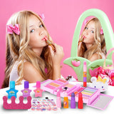 Zestaw do Makijażu Paznokci Kosmetyki Cienie Lakiery Hello Kitty dla Dzieci