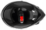 Kask Cross Enduro S Czerwony Quad MTB Homologacja EU Lekki Daszek