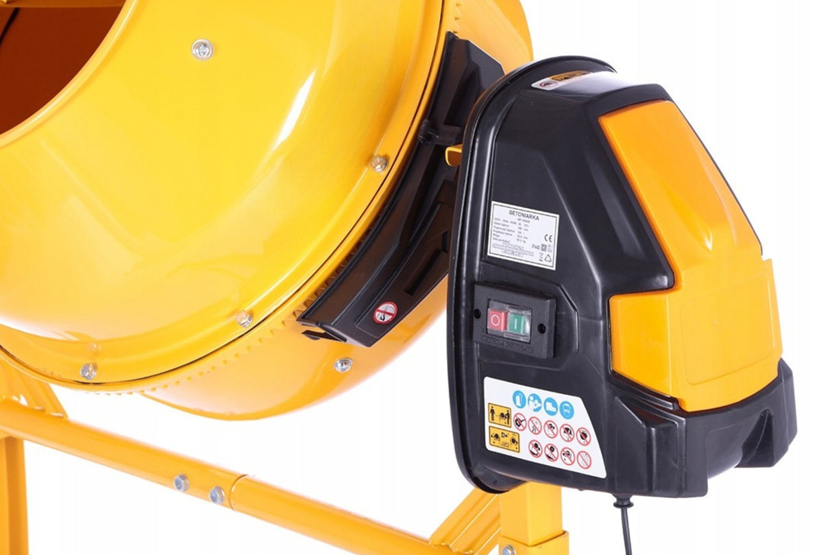 Betoniarka Mieszarka Budowlana Żeliwny Wieniec 200L Pojemności 1500W 230V