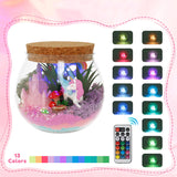 Jednorożec Kreatywny Magiczne Terrarium Zestaw dla Dzieci Lampka Nocna DIY