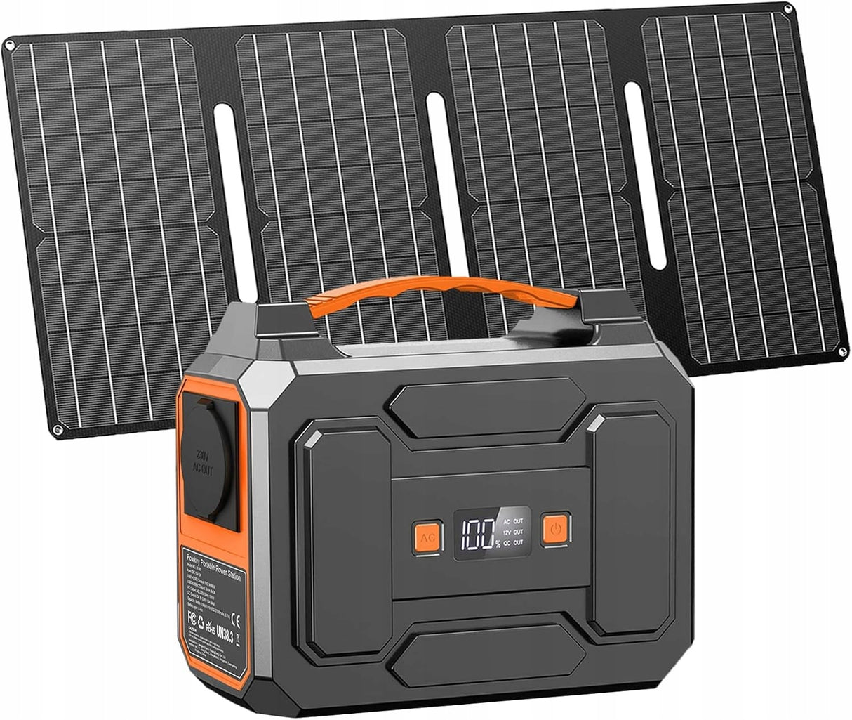 Stacja Zasilania 99Wh 27000mAh 100W Z Panelem Solarnym 40W USB-C L:atarka