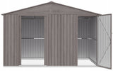 Domek Ogrodowy Metalowy Stalowy Ocynk 194x340 cm Schowek na Narzędzia POVES