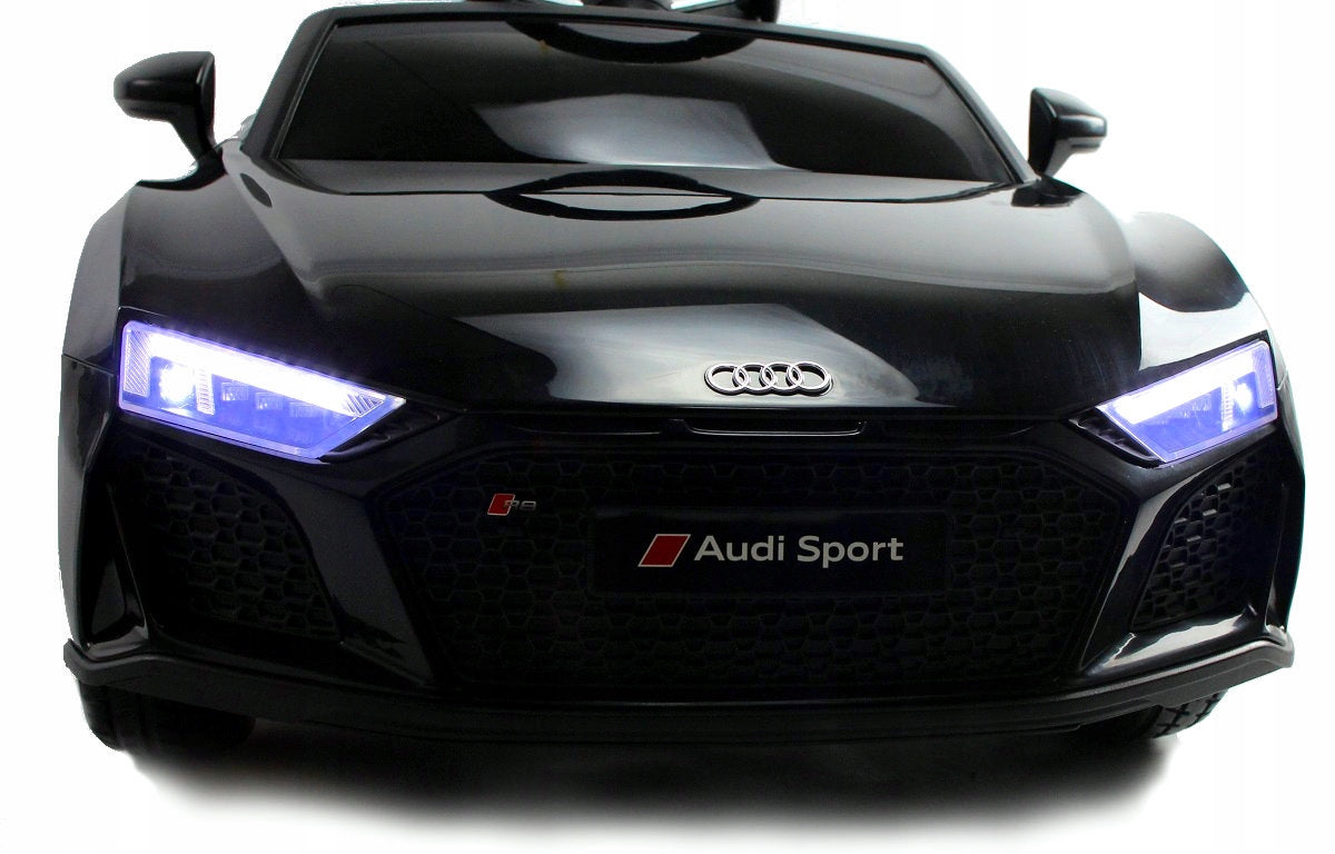 Audi R8 Spyder LIFT Autko na Akumulator Skóra Czarne 2.4G 12V 16000 RPM
