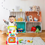 Pchacz Interaktywny Chodzik Jeździk Edukacyjny dla Dzieci Znikopis Pianinko