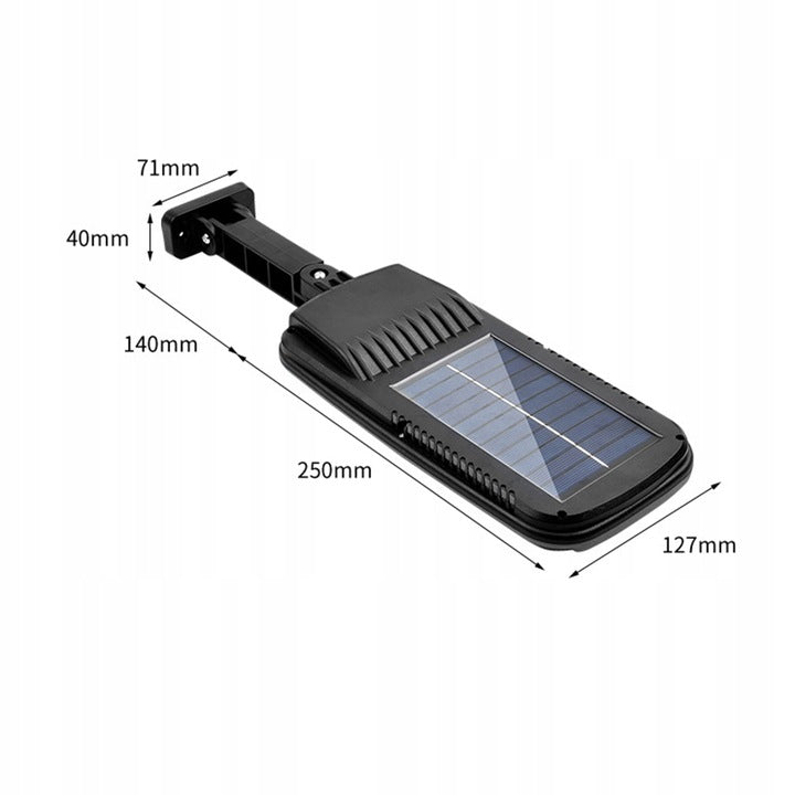LAMPA SOLARNA LED Z CZUJNIKIEM RUCHU I ZMIERZCHU ZEWNĘTRZNA + PILOT 600W