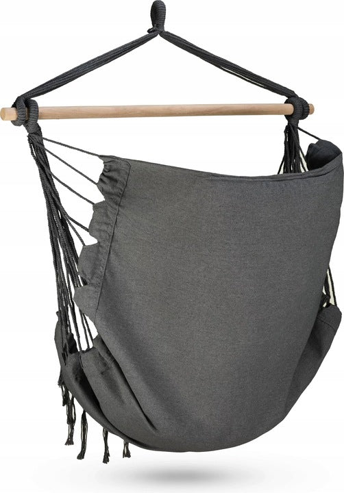 FOTEL BRAZYLIJSKI WISZĄCY BOHO HUŚTAWKA HAMAK XXL 100 cm 150 kg POVES