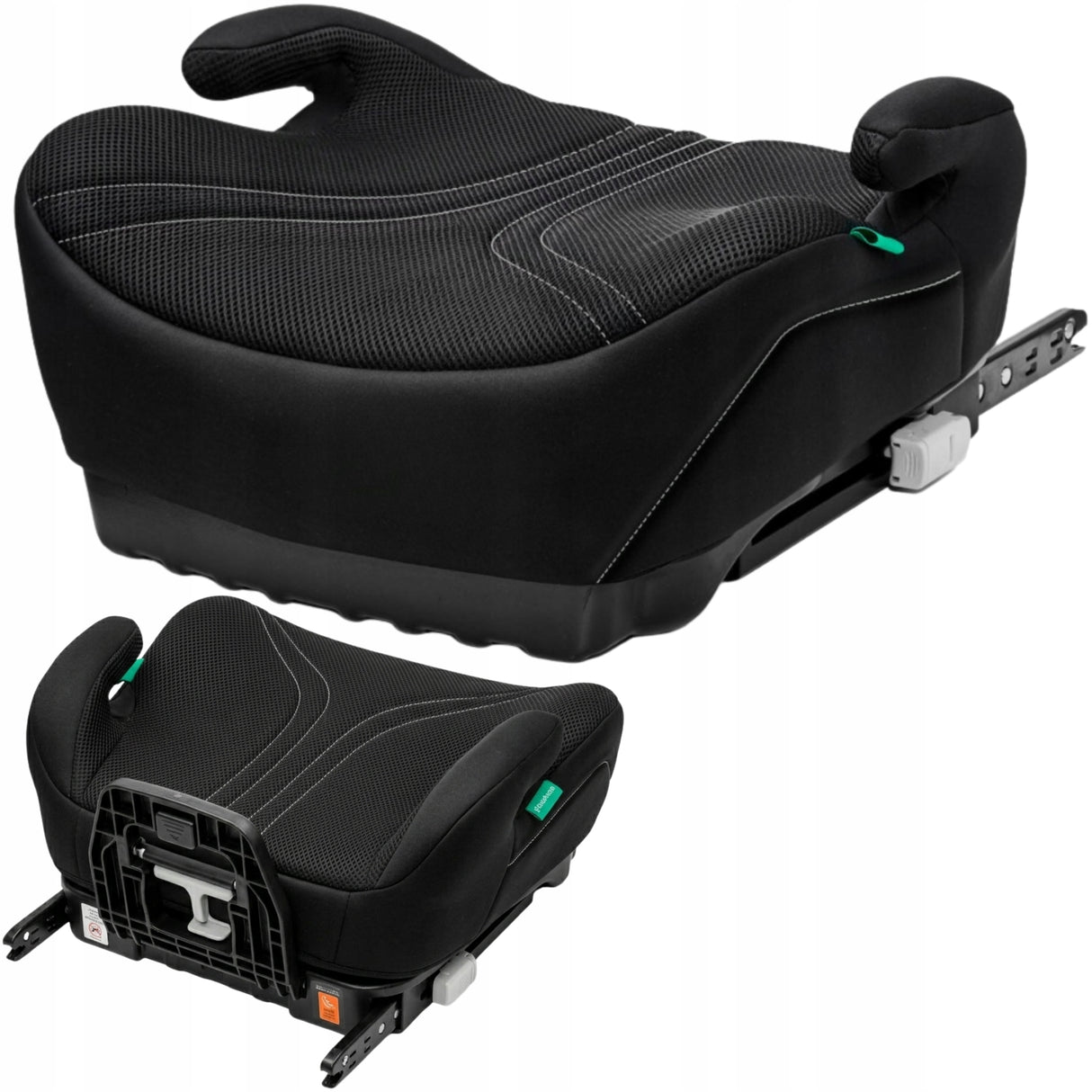 Fotelik Samochodowy Podstawka ISOFIX i-Size 125-150 cm Czarny Dla Dziecka