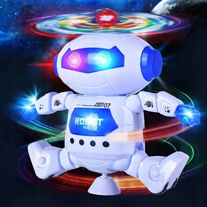 Robot Interaktywny Android Tańczący na Baterię dla Dzieci Obrót 360 Stopni