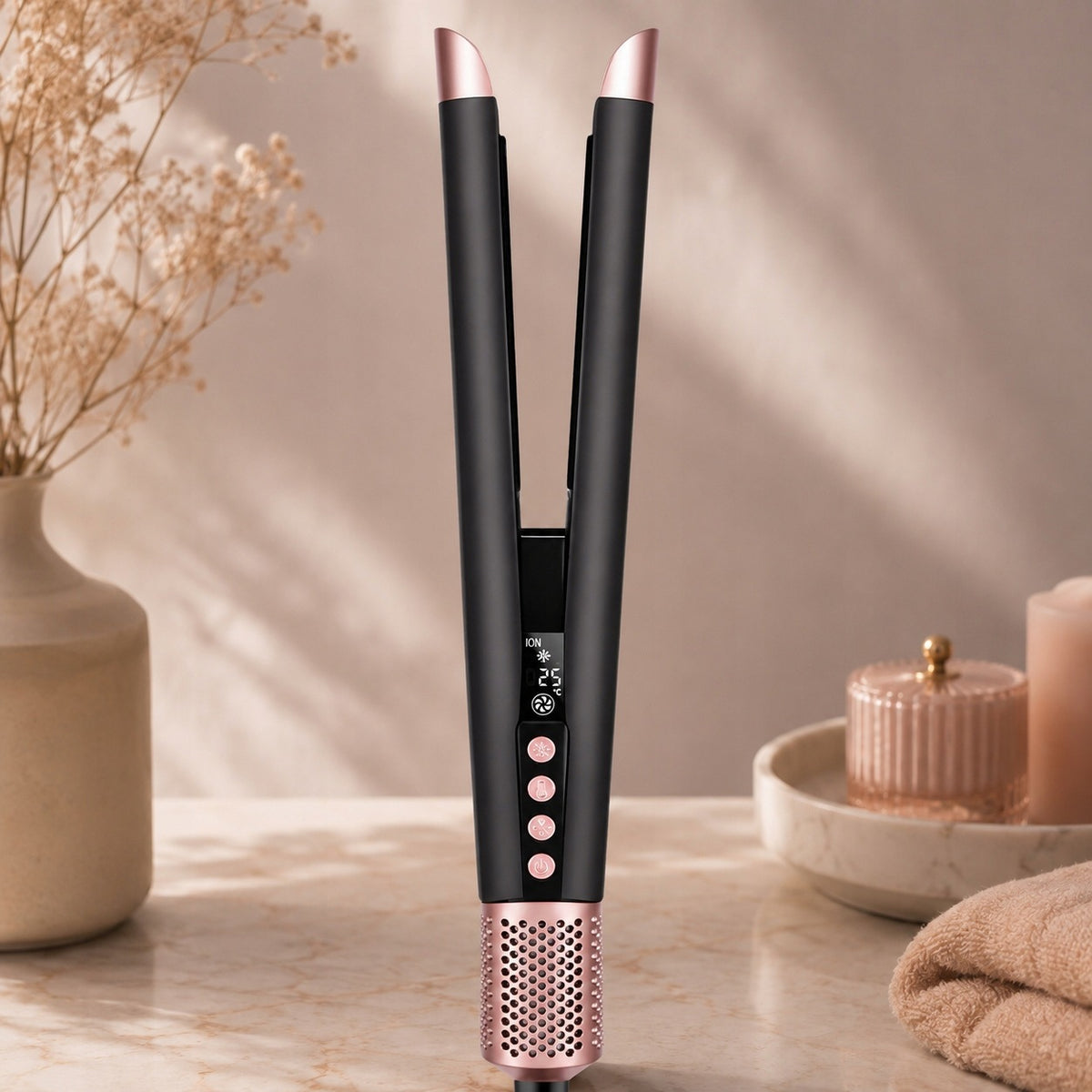 Prostownica Suszarka do Włosów 2w1 Bestope Air Straight Hair 1300W Czarny