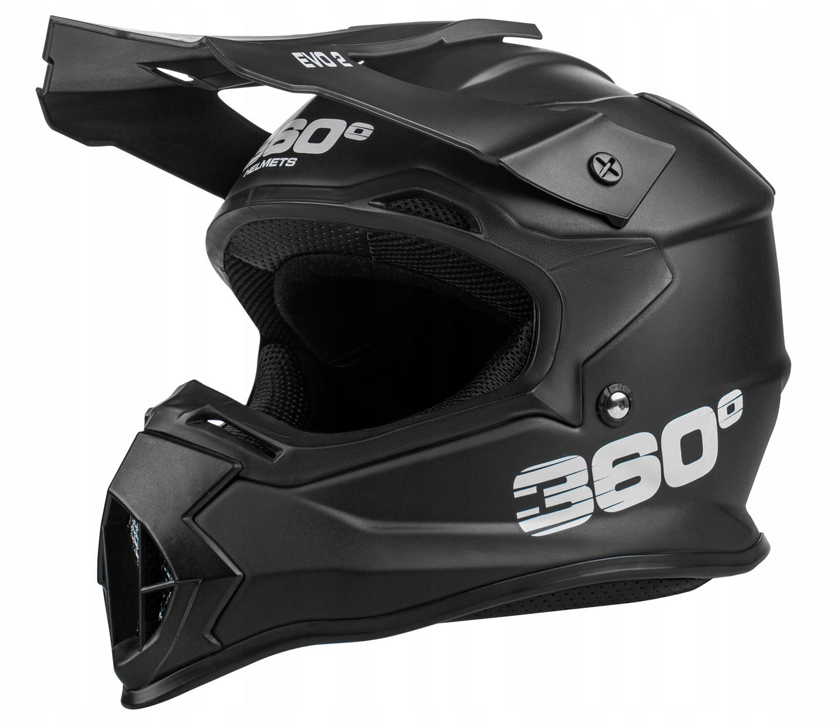 Kask Cross Enduro L/XL Homologacja ECE Daszek Wentylacja Na Quad MTB Czarny
