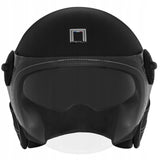 Kask Motocyklowy Elegancki Premium Czarna Skóra Nox Czarny XL