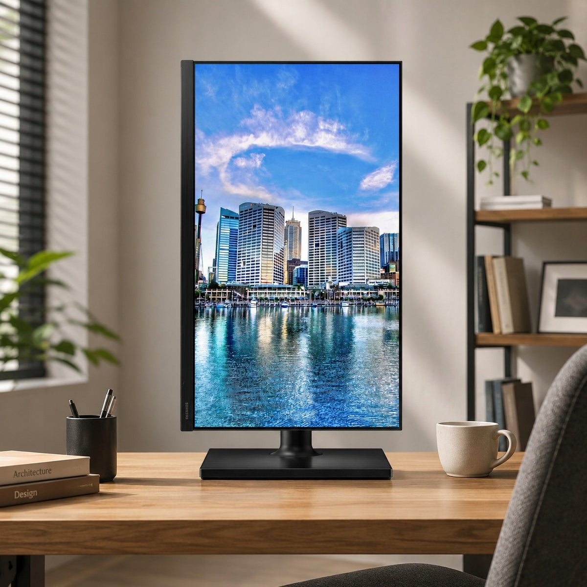 Monitor LED Samsung LF27T450FZUXEN 27 " Cali 1920x1080 px IPS / PLS Czarny