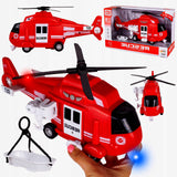 HELIKOPTER STRAŻY POŻARNEJ NAPĘD ŚWIATŁO DŹWIĘK