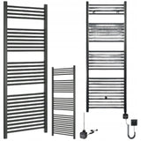Grzejnik Elektryczny Łazienkowy Drabinka Wodny 55x150cm 800W Czarny Mat