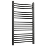 Grzejnik Łazienkowy Dekoracyjny Wodny Czarny Mat 65x112cm 730W Elegancki