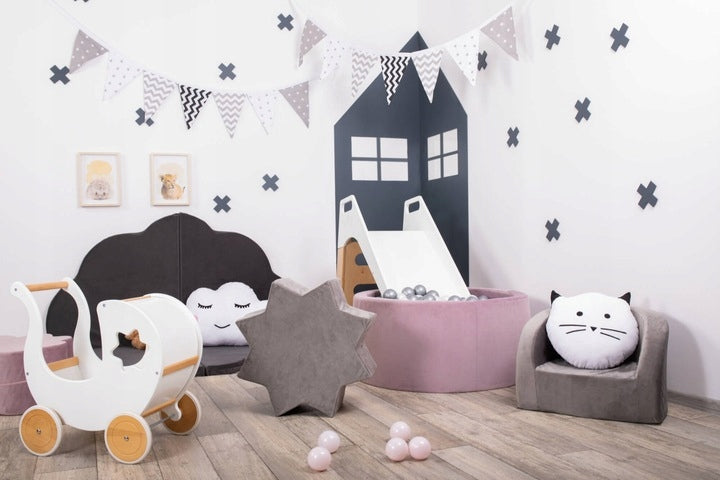 Suchy basen kojec 90x30 Różowy+200 piłek Velvet 6m