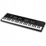 Keyboard z Akumulatorem + Mikrofon 49 Klawiszy dla Dziecka Czarny do Nauki