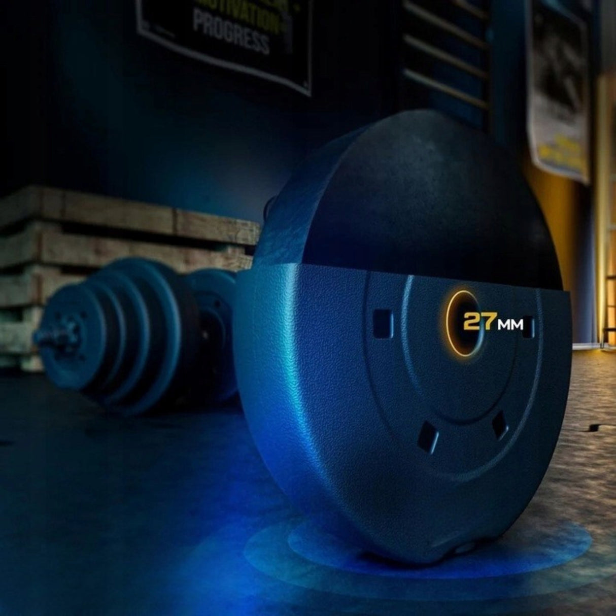 Hantle Bitumiczne Regulowane Zestaw Hantli 40kg 2x20kg Gryf Sztanga Czarne