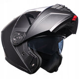 Kask Szczękowy Motocyklowy pod Interkom Blenda Czarny Met Rozmiar XS