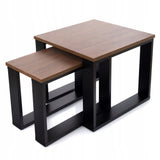 Stolik Kawowy Poves Justyna 2W1 Dąb Craft Loft Retro 2 Stoliki 60x60
