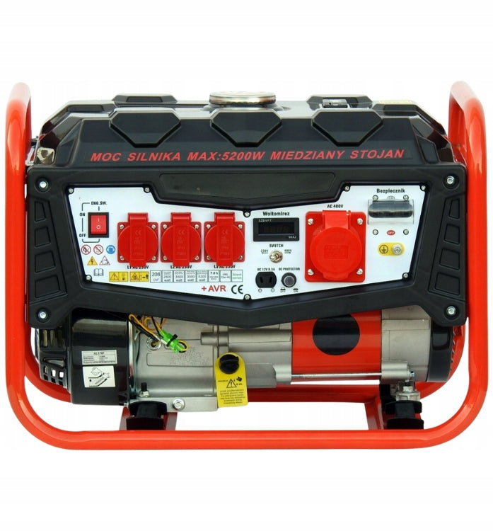 Mocny Agregat Prądotwórczy Generator Prądu Z Komputerem Licznik Godzin