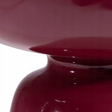 Stolik Boczny Tlenek Magnezu Wytrzymały Burgund Wiśnia Glossy 40 cm