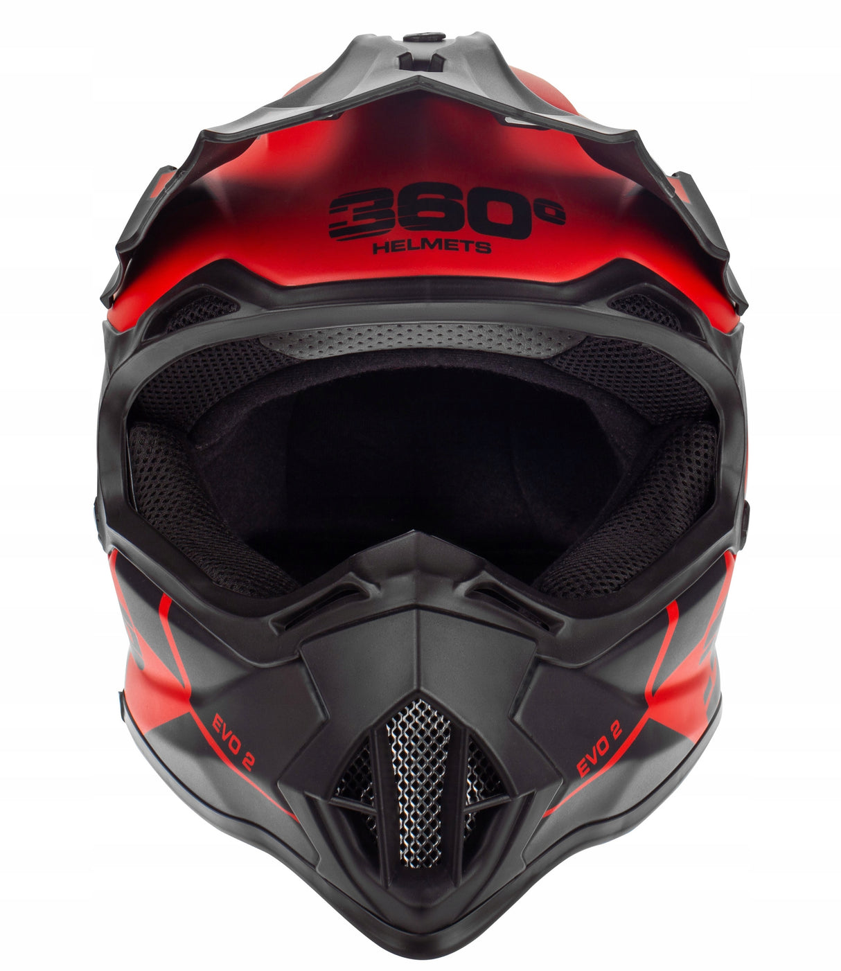 Kask Cross Enduro S Czerwony Quad MTB Homologacja EU Lekki Daszek