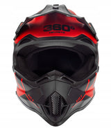 Kask Cross Enduro S Czerwony Quad MTB Homologacja EU Lekki Daszek