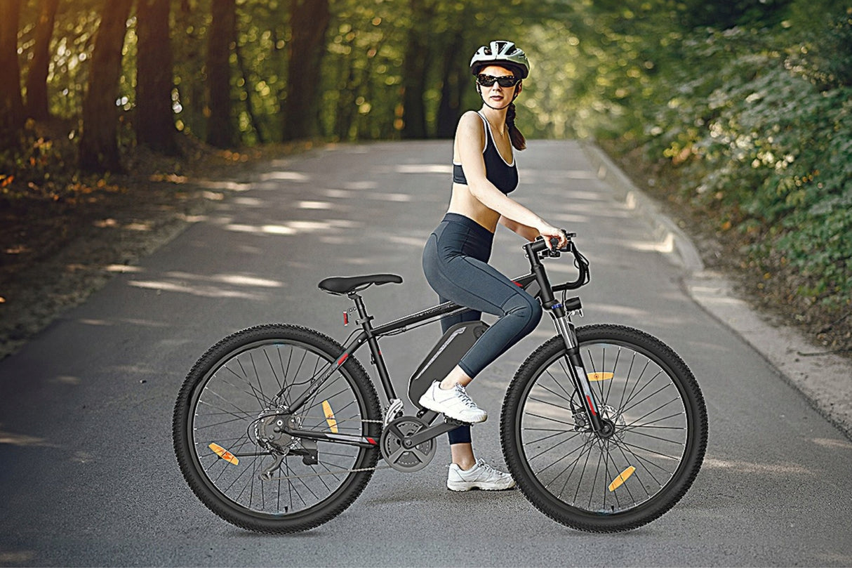Rower Elektryczny MTB Czarny Rama 18" Cali 15AH 250W Koło 27,5" Cali