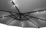 Parasol Tarasowy Lehmann Flash 350 cm Wysięgnik I Pokrowiec Regulowany LED