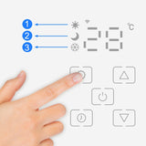 Grzejnik Konwektorowy Elektryczny Szklany Termostat Konwektor Led WiFi Eco