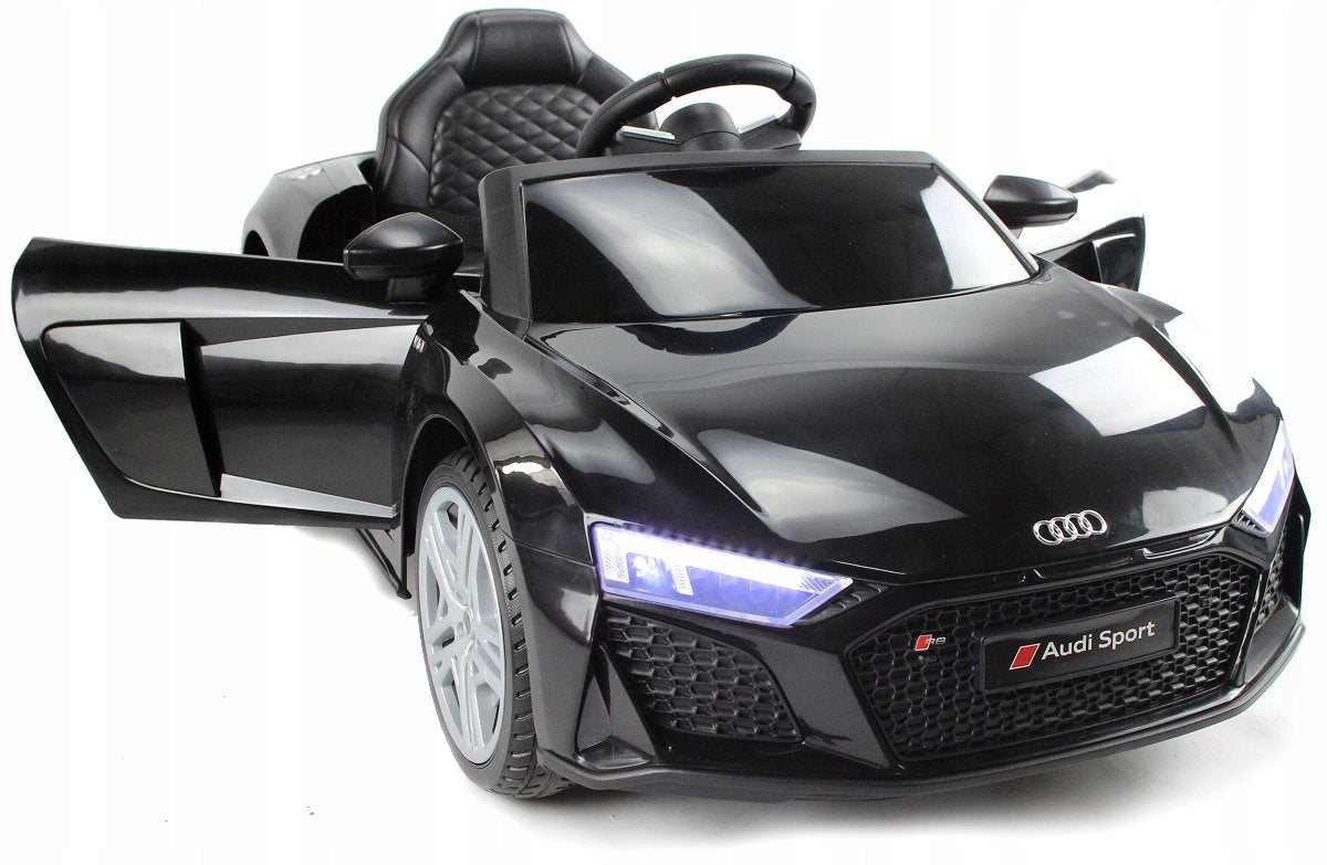 Audi R8 Spyder LIFT Autko na Akumulator Skóra Czarne 2.4G 12V 16000 RPM