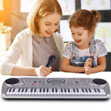 Keyboard Pianinko z Mikrofonem Organy 54 Klawisze do Grania Wyświetlacz Led