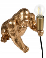 Lampa Goryl Harambe Złota Stołowa Unikatowa Mosiądz 21 cm Funkcjonalna