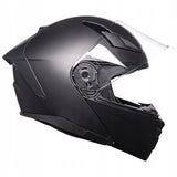 Kask Szczękowy Motocyklowy pod Interkom Blenda Czarny Met Rozmiar XS