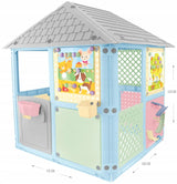 Domek Ogrodowy Dla Dzieci 6 Paneli Zabaw KOLOROWY 128 x 115 x 106 cm