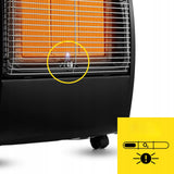 Grzejnik Gazowy na Butle Piecyk Farelka Reduktor Gaz LPG Czarny 2w1 5700W