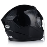 Kask Motocyklowy Otwarty Ochronny Chopper Skuter Czarny Połysk Rozmiar XL
