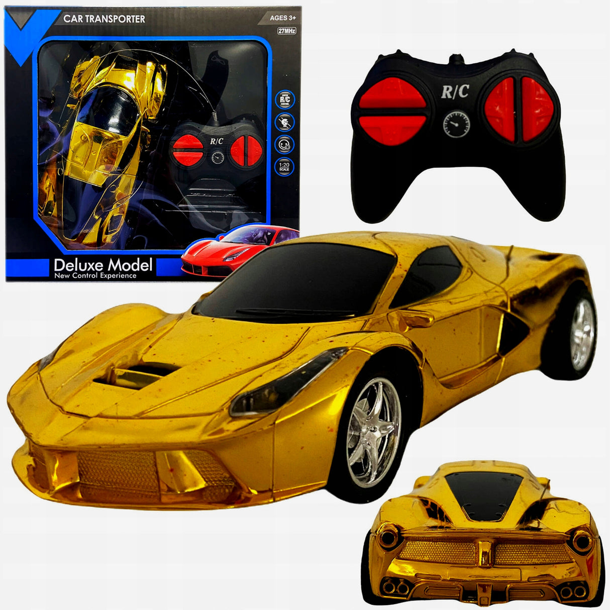 SPORTOWY SAMOCHÓD ZDALNIE STEROWANY+PILOT AUTO RC