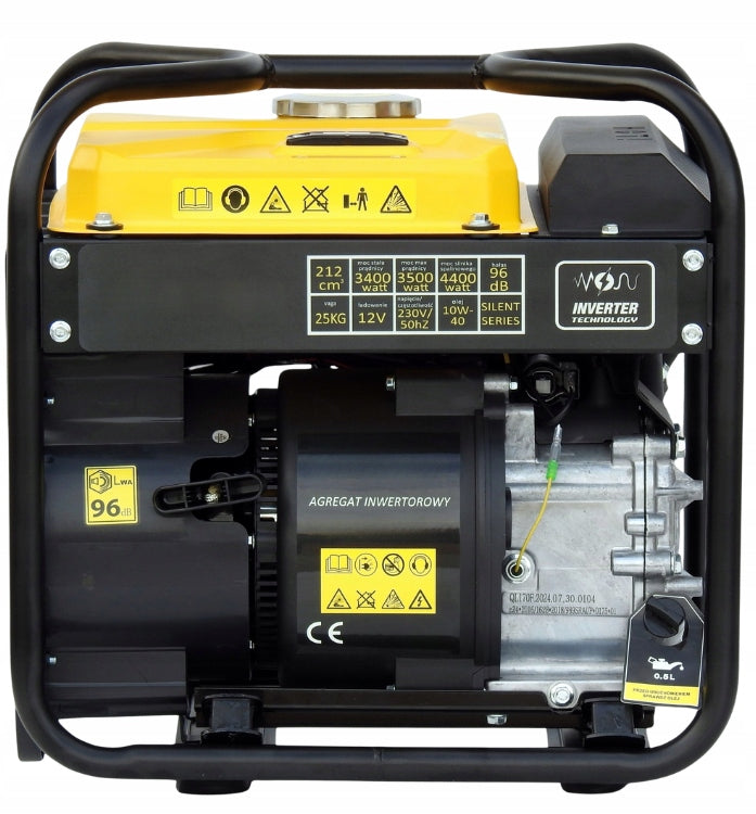 Agregat 4400W Inwerterowy Generator Prądu Benzynowy AVR 230V