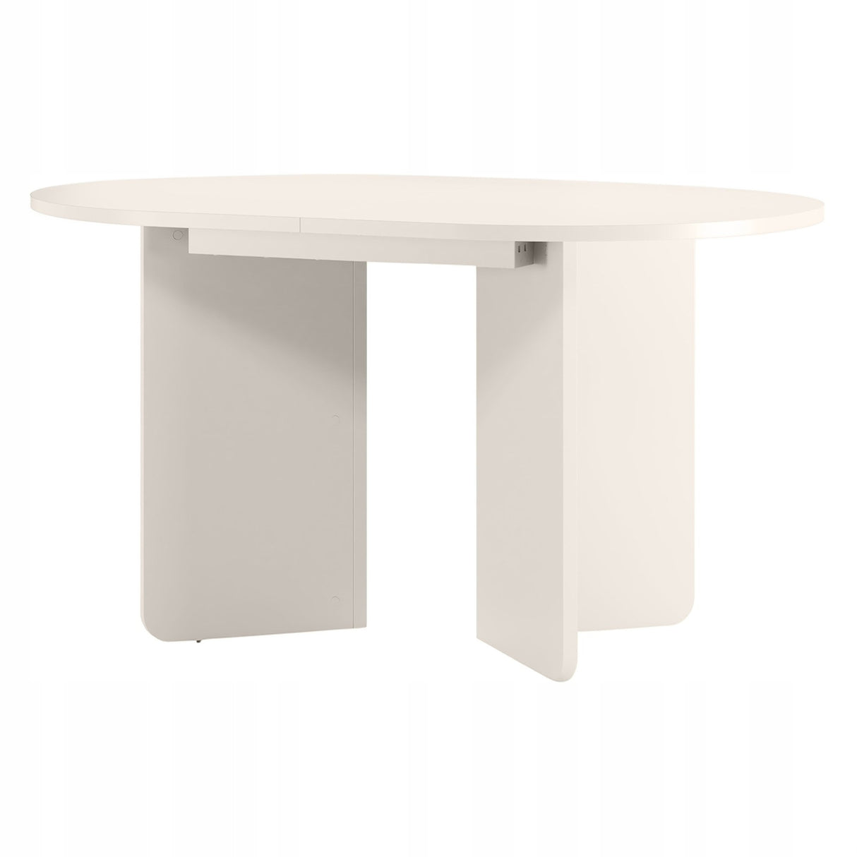 Stół Rozkładany Owalny Dwa Wkłady Powiększające Blat 140-200 x 90cm Kaszmir